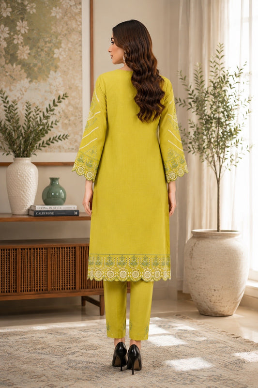 2 Piece Embroidered Lawn Suit (Pret)
