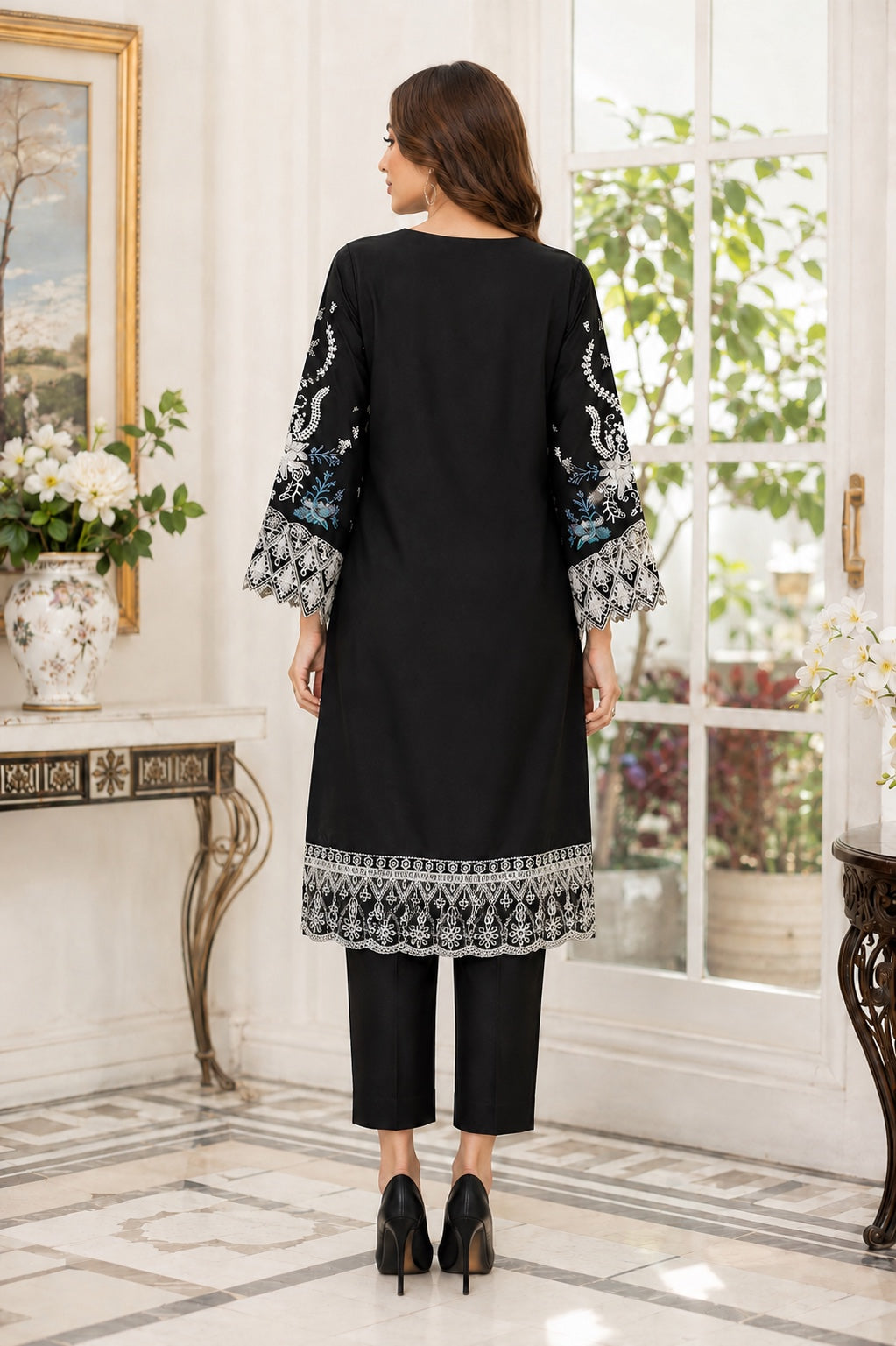 2 Piece Embroidered Lawn Suit (Pret)